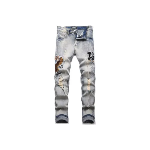 Wooden Rabbit Синий Мужской Джинсы