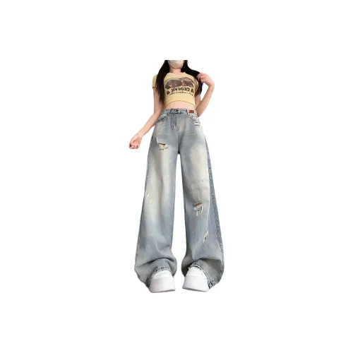 7 SEVFUN Светло-синие Женские Джинсы