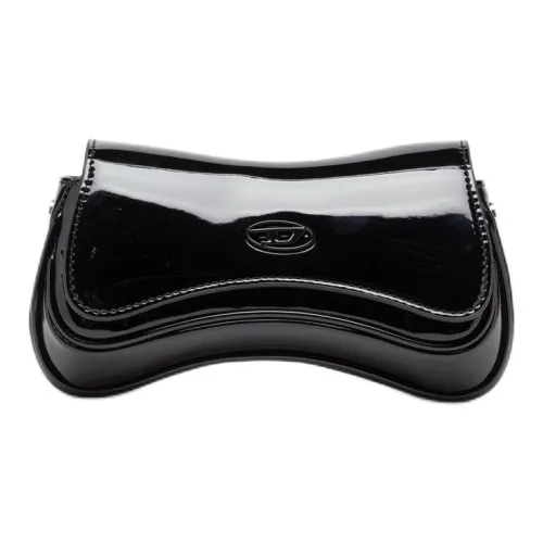 DIESEL ПУ (полиуретан) Сумка через плечо Мини Женская Черная