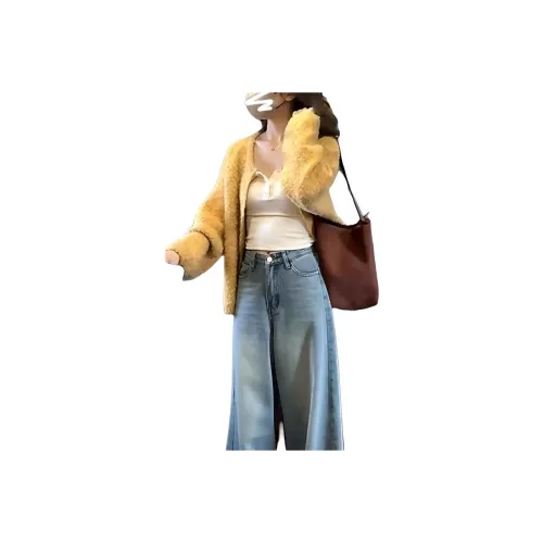 XIANSINIAO Желтый Женский Трикотаж