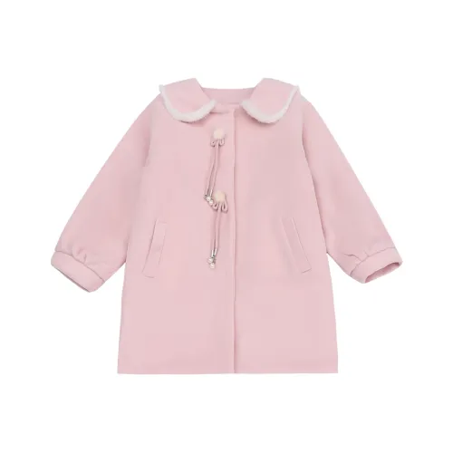 RHOBESAM Best Selling Tribal 24101 Меховой воротник Пальто Розовый Kids Куртки