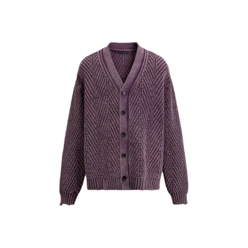 ZARA Светло-фиолетовый Мужской Трикотаж