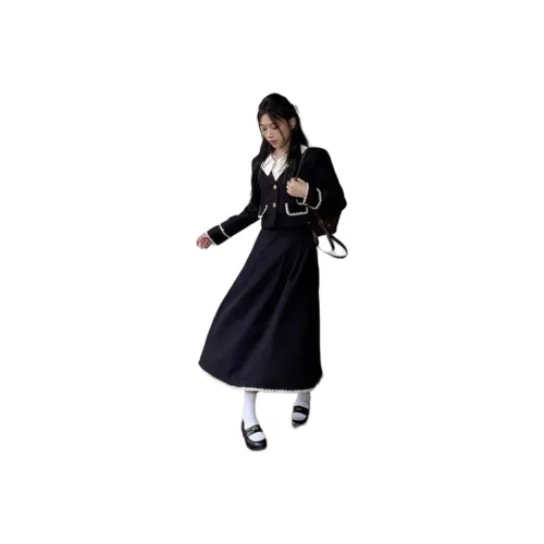 XIANSINIAO Длинное платье с длинными рукавами женское