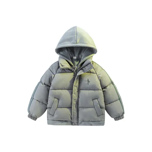 RHOBESAM Huzhou Zuolian Garments Co. LTD. Длинный Текстильный ремень Хлопковый пуховик Плоская подошва Lay Image Серый Kids Куртки