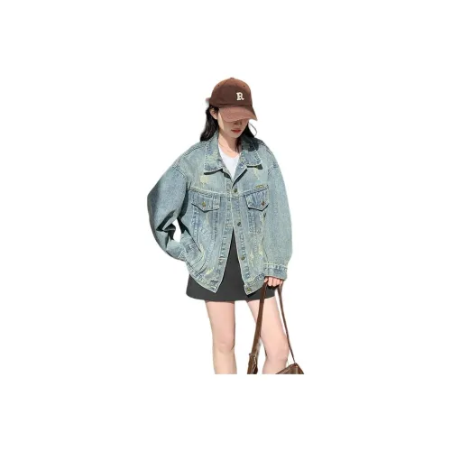 HAPG Джинсовый синий Женская Джинсовая Куртка