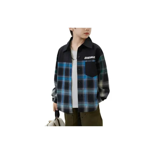 BIG WASP Мальчики Длинный рукав Повседневная рубашка Весна-осень