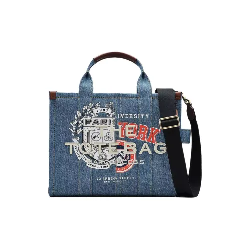 MARC JACOBS A.P.C Коллаборация Деним Сумка с одним плечевым ремнем среднего размера женская синяя