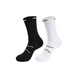 [2 упаковки носков Crew] 1 белый + 1 черный