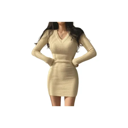 XIANSINIAO Длинное платье с длинными рукавами женское