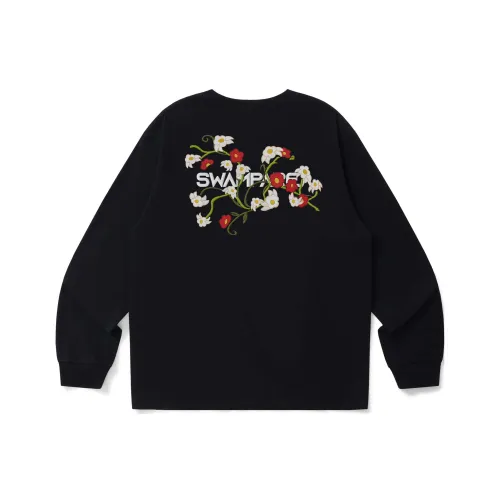 SWAMP AREA Длинный рукав Т-рубашка Унисекс