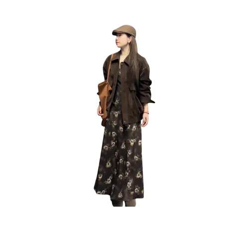 LANGQING Длинное платье с длинными рукавами женское