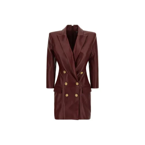 BALMAIN FW25 Длинное платье с длинными рукавами женское