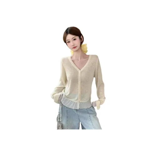 XIANSINIAO Экрю Женская Трикотажная одежда