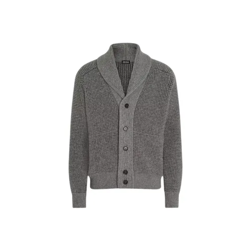 Ermenegildo Zegna Серый Мужской Кашемировые Свитера