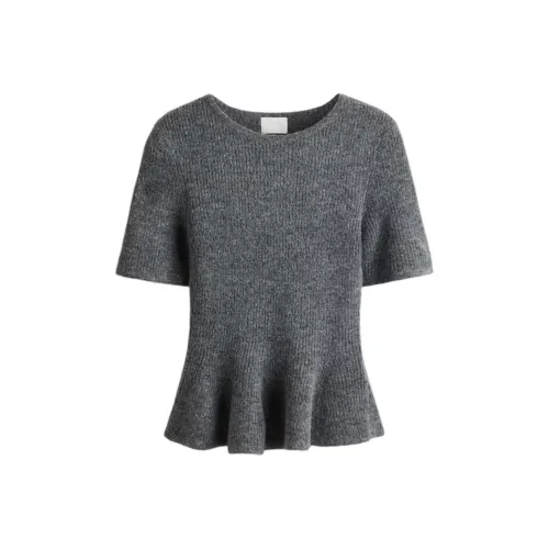 H M Темно-серый смешанный цвет женский трикотаж