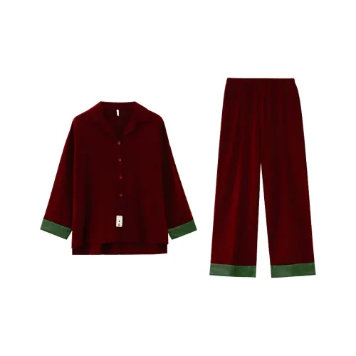 XIPOPIN Весенний Осенний Сезон Пижамы и Домашняя Одежда Женская