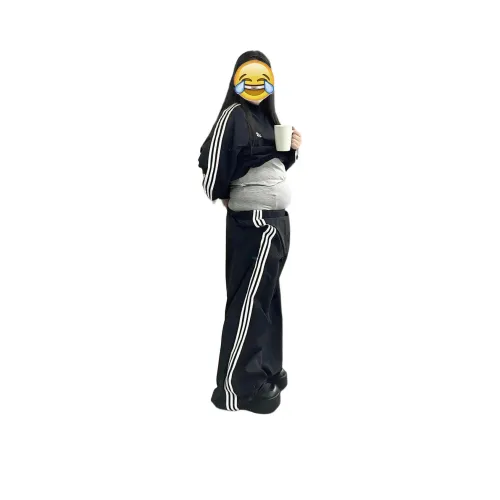 DEMAVIE Черные Унисекс Повседневные Штаны