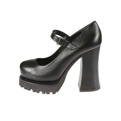 MOSCHINO Грубый каблук Высокие каблуки 11,5 см Женские Черный