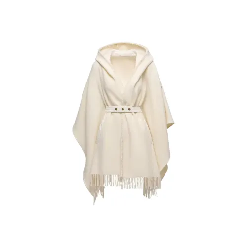 Moncler Belted Шерсть Плащ Плащ Женские