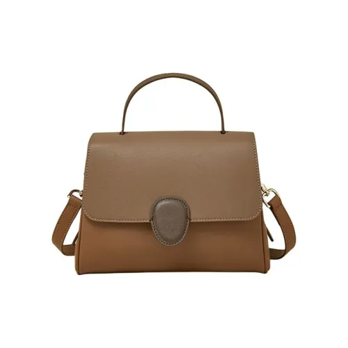 safiya Спилок коровья кожа Ручная сумка из коровьей кожи Сумка через плечо Женская Карамель