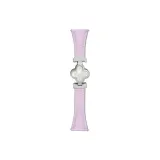 Светло-фиолетовый, серебряная пряжка, многоцветный, матовый жемчужный