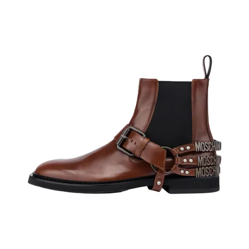 MOSCHINO Короткий Челси 2,5 см Мужской Коричневый
