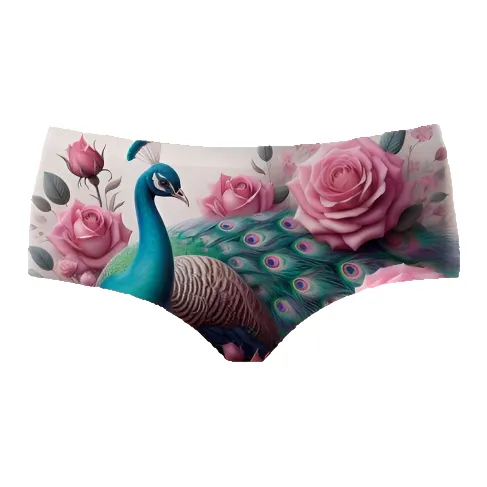 MJ STYLE Розовый Павлин Женские Трусики-бикини