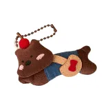 Кофейный плюшевый щенок, украшение