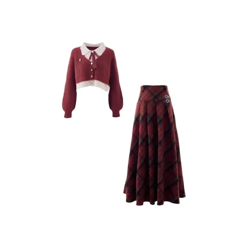 TIBINB Женские Комплекты с Юбкой