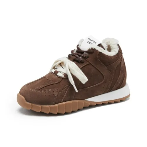 SENJIALUO Термический Увеличивающий Высоту Устойчивый к Износу Низкий Топ Утепленная Обувь Женская