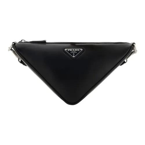 PRADA Сумка через плечо из телячьей кожи мужская черная