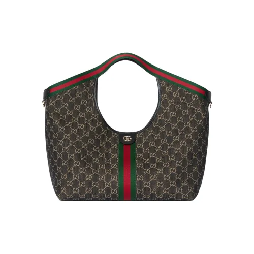 GUCCI Denim Bag Large Women's Black White GUCCI Деним Сумка Большая Женская Черно-Белая