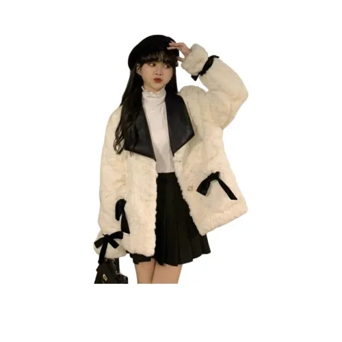 HAPG Белый Женские Бархатные Куртки