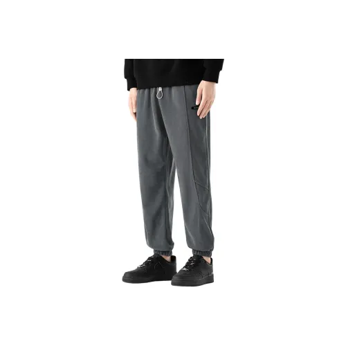 CCAABB Темно-серый Мужские Повседневные Штаны