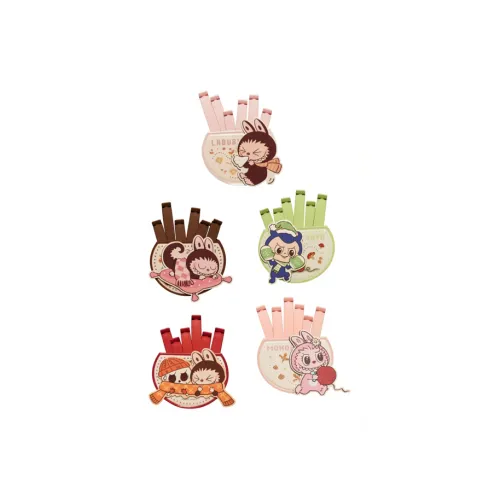 POP MART Пом Party Collection Заклепки для герметизации Магнитные Слепые коробки Один Mystery Коробка Целая коробка 4 шт