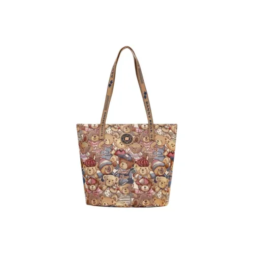 DANNYBEARJEANS Ткань Сумка через плечо Женская Beige Bear