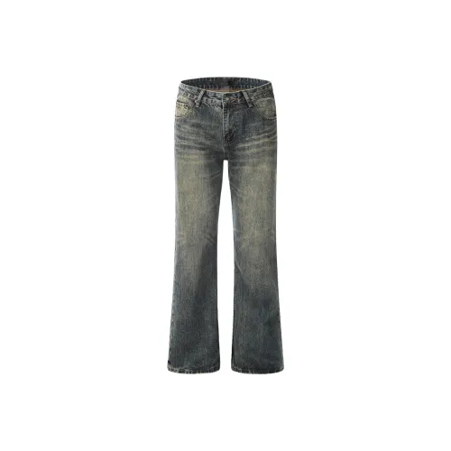YONGYAN Blue Unisex Jeans YONGYAN Синий Унисекс Джинсы