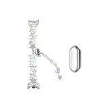 [Синий Белый Звезды + Одиночная строка вырубленный серебряный ромб корпус]