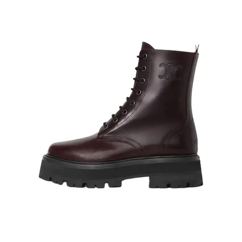 CELINE Ботильоны 4,5 см Женские Темно-коричневые