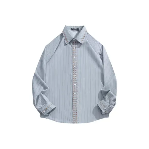 THINGYLAB Blue Men's Shirts THINGYLAB Синий Мужские Рубашки