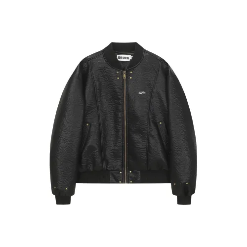 BEAR UNION Черный С подарками Съемный и моющийся Шпилька Унисекс Куртки