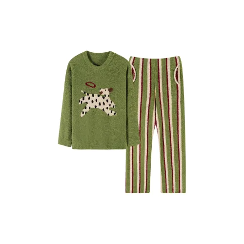 Sha Qian L857058 Зеленый Женские Пижамные комплекты