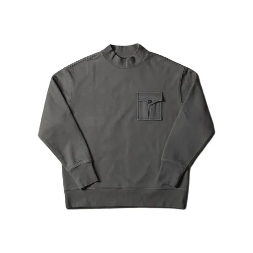 DOUBLE SEAM Винтажный зеленый унисекс свитшоты