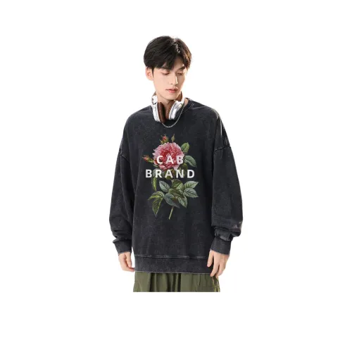 CCAABB Черный Мужской Свитшот