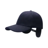 Наушники с меховыми капюшонами, закрытие, темно-синий, складные, защита ушей