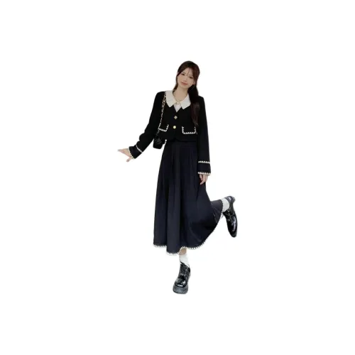 XIANSINIAO Длинное платье с длинными рукавами женское