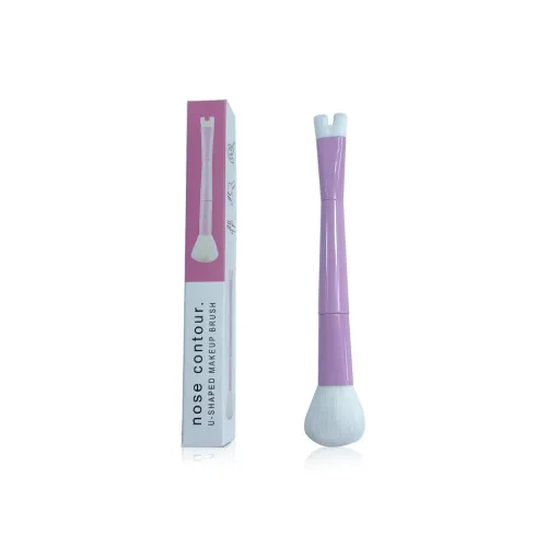 ECOHOME 2 в 1 кисть для макияжа Shadow для носа U-образная боковая сторона Shadow Румяна Cheek для макияжа кисть