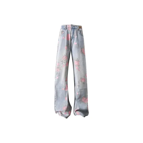 IN'S Blue Unisex Jeans IN'S Синий Унисекс Джинсы