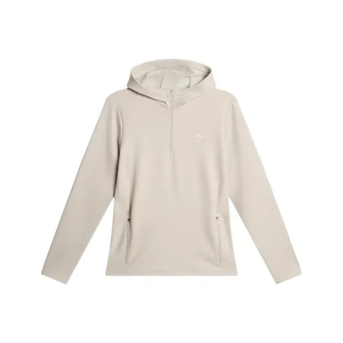 J.Lindeberg Aerialle Quarter Zip Hooded Sweatshirt Women's