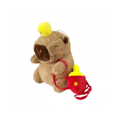 LOGISTAR Healing Настольный теннис Capybara Плюшевый Брелок 22 см Рекомендуемая высота